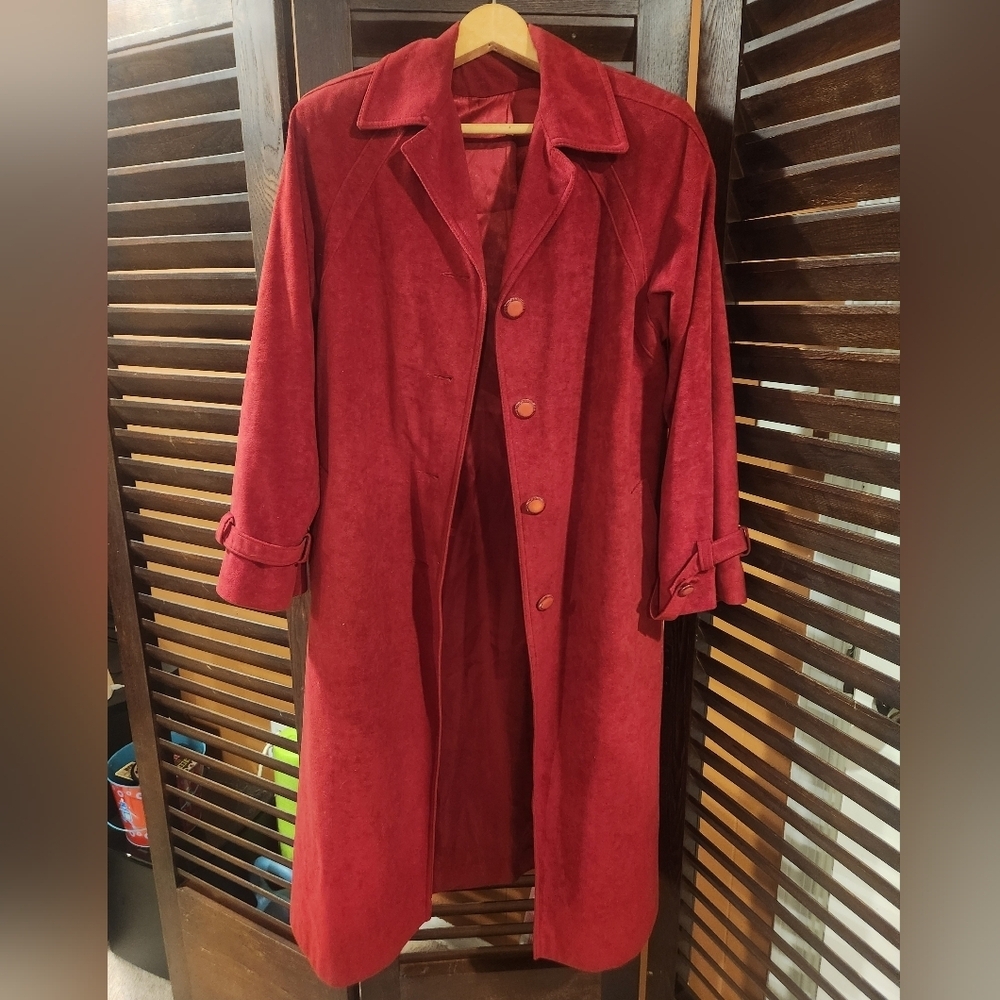 Skin Gear II Vintage Red Suede Coat